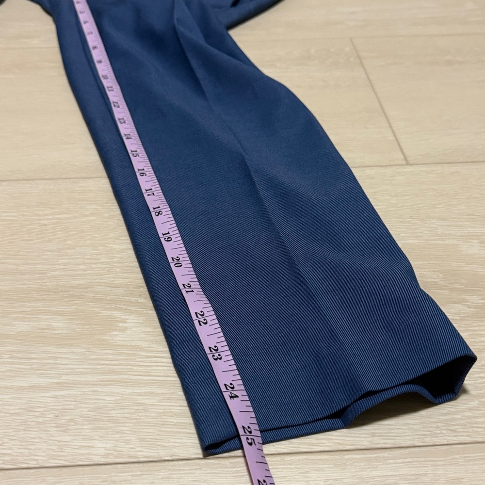 ✨ DKNY Women's Classic Blue Trousers Tailored Fit - Picture 7 of 9